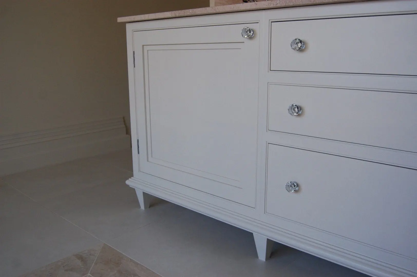Walnut and Italian marble, Marlow, Buckinghamshire