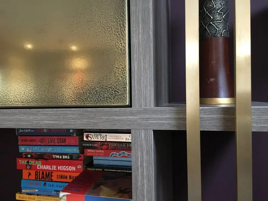 The brass library, detail
