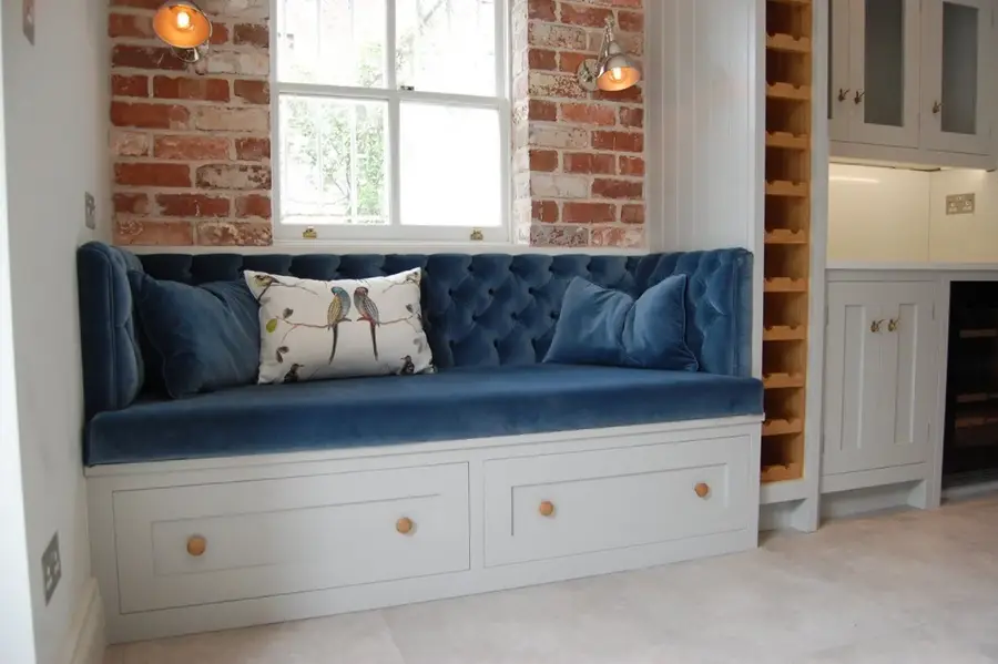 Banquette seating, detail